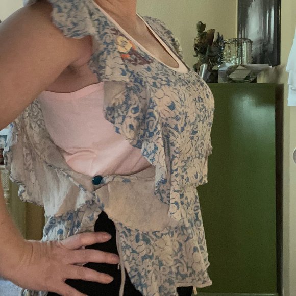 GUC Anthropologie S/M Sleeveless Floral Top - Picture 2 of 8